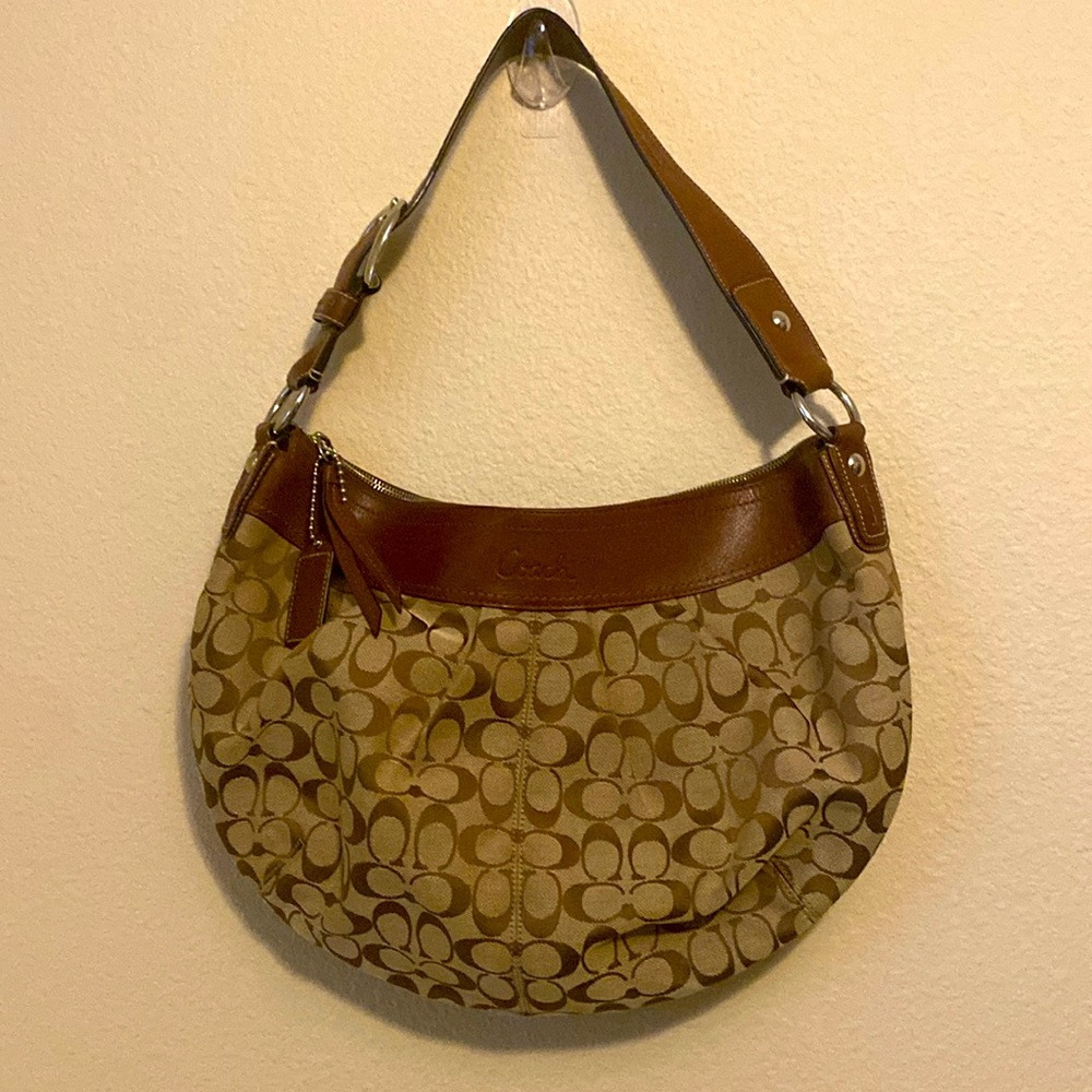 Coach Soho Pleated Brown Leather VINTAGE